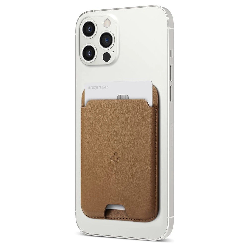 Hurtownia GSM - Etui na karty Spigen Valentinus Magsafe Universal Magnetic Card Holder Brown - SPN2067BROWN - {ean13} - Hurt
