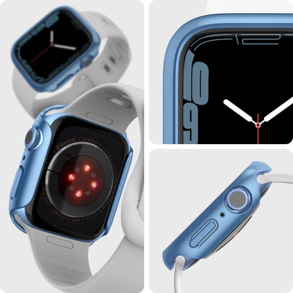 Hurtownia GSM - Etui Spigen Thin Fit Apple Watch 4/5/6/7/8/9/SE 44/45mm modré - SPN2069BLUE - {ean13} - Hurt