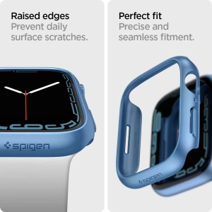 Etui Spigen Thin Fit Apple Watch 4/5/6/7/8/9/SE 44/45mm Blue
