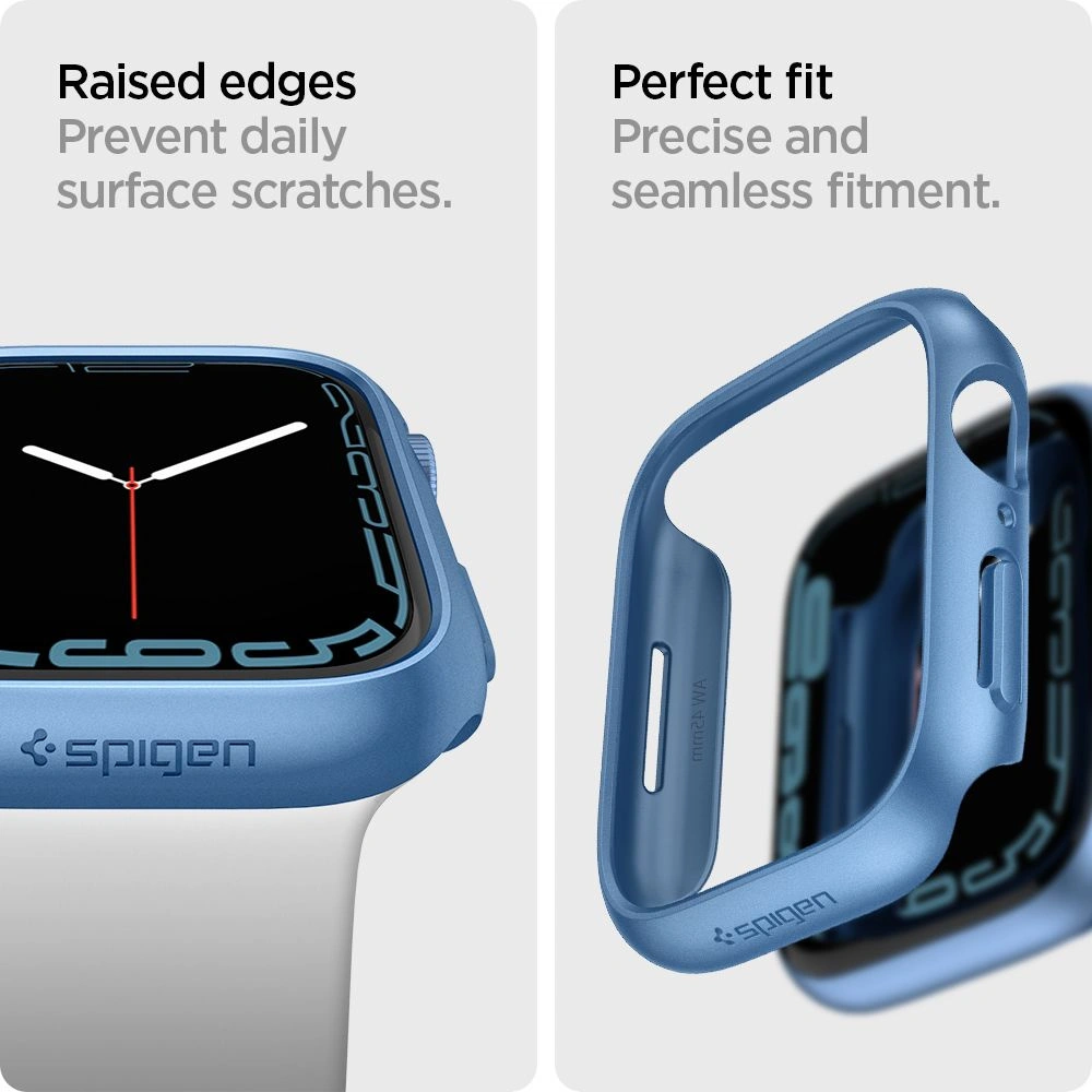 Hurtownia GSM - Etui Spigen Thin Fit Apple Watch 4/5/6/7/8/9/SE 44/45mm modré - SPN2069BLUE - {ean13} - Hurt