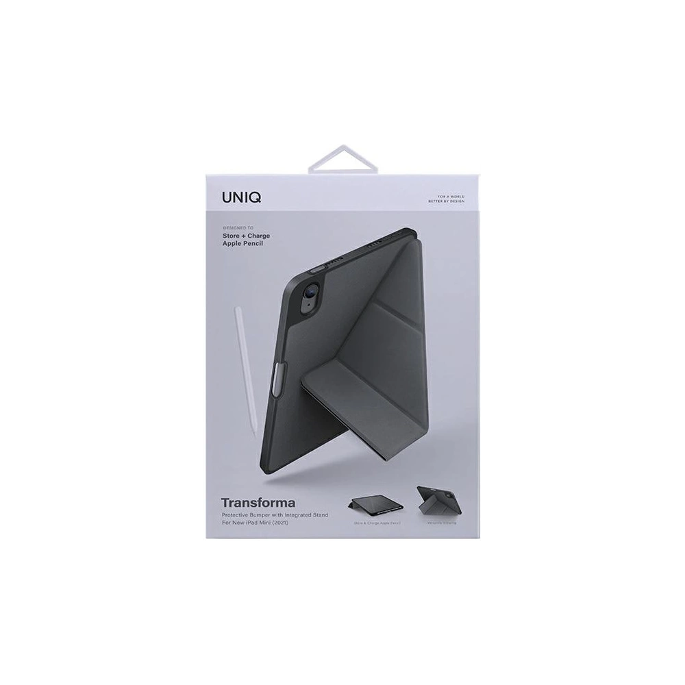 Hurtownia GSM - Etui UNIQ Transforma Apple iPad mini 2021 (6. generacji) Antimicrobial szary/charcoal grey - UNIQ558GRY - {ean13} - Hurt