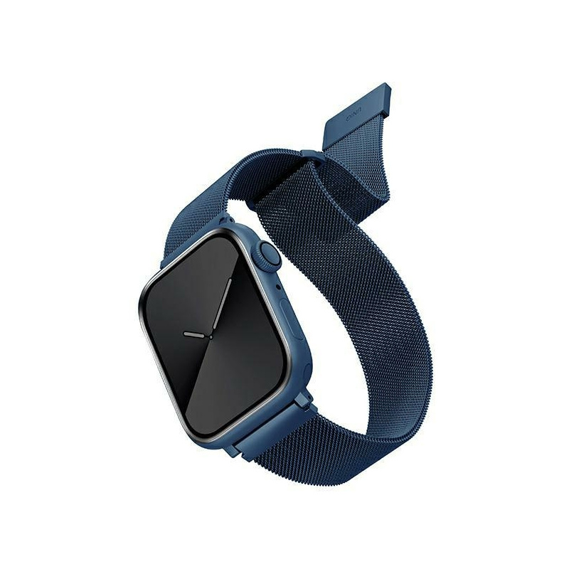 Uniq Distributor - 8886463679173 - UNIQ559BLU - UNIQ strap Dante Apple Watch Series 4/5/6/7/SE 4/5/6/7/SE/8/9 40/41mm Stainless Steel cobalt blue - B2B homescreen