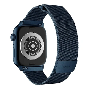 Pasek UNIQ Dante Apple Watch Series 4/5/6/7/SE/8/9/10 40/41/42mm Stainless Steel niebieski/cobalt blue