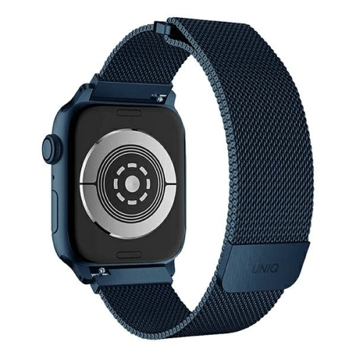 Pasek UNIQ Dante Apple Watch Series 4/5/6/7/SE/8/9/10 40/41/42mm Stainless Steel niebieski/cobalt blue