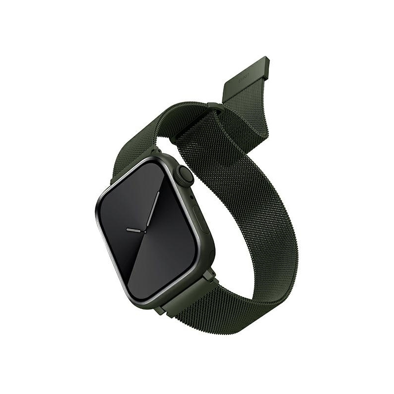 Uniq Distributor - 8886463679180 - UNIQ560GRN - UNIQ strap Dante Apple Watch Series 4/5/6/7/SE 4/5/6/7/SE/8/9 40/41mm Stainless Steel green - B2B homescreen