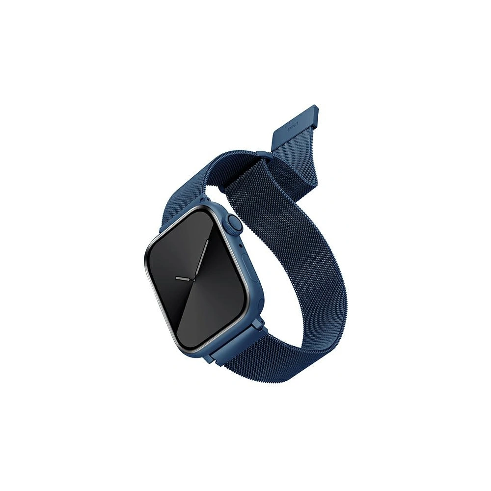 Wholesale UNIQ Dante strap Apple Watch Series 4/5/6/7/SE 42/44/45mm Stainless Steel blue/cobalt blue - UNIQ561BLU - {ean13} - Hurt