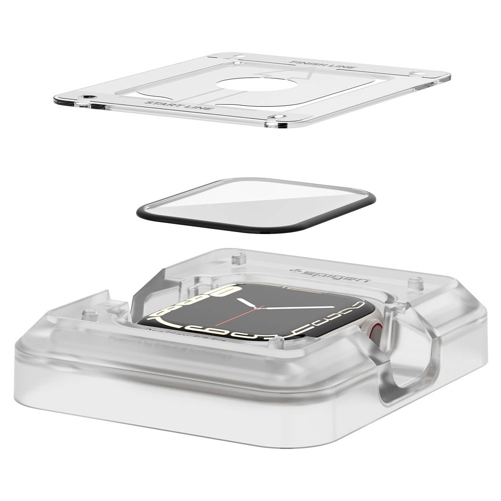 Hurtownia GSM - Hybidní sklo Spigen Proflex ez Fit Apple Watch 4/5/6/7/8/9/SE 44/45mm [2 PACK] - SPN2070 - {ean13} - Hurt