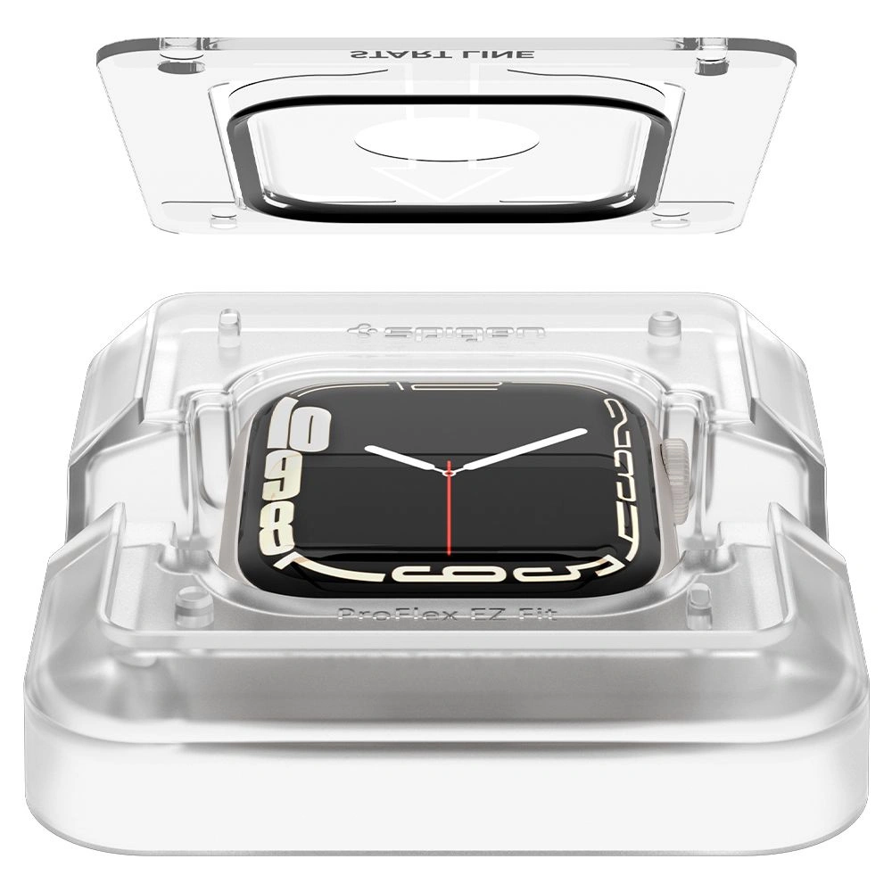 Hurtownia GSM - Hybidní sklo Spigen Proflex ez Fit Apple Watch 4/5/6/7/8/9/SE 44/45mm [2 PACK] - SPN2070 - {ean13} - Hurt