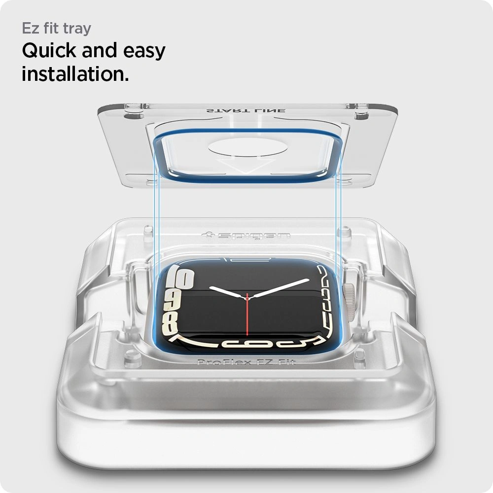 Hurtownia GSM - Hybidní sklo Spigen Proflex ez Fit Apple Watch 4/5/6/7/8/9/SE 44/45mm [2 PACK] - SPN2070 - {ean13} - Hurt