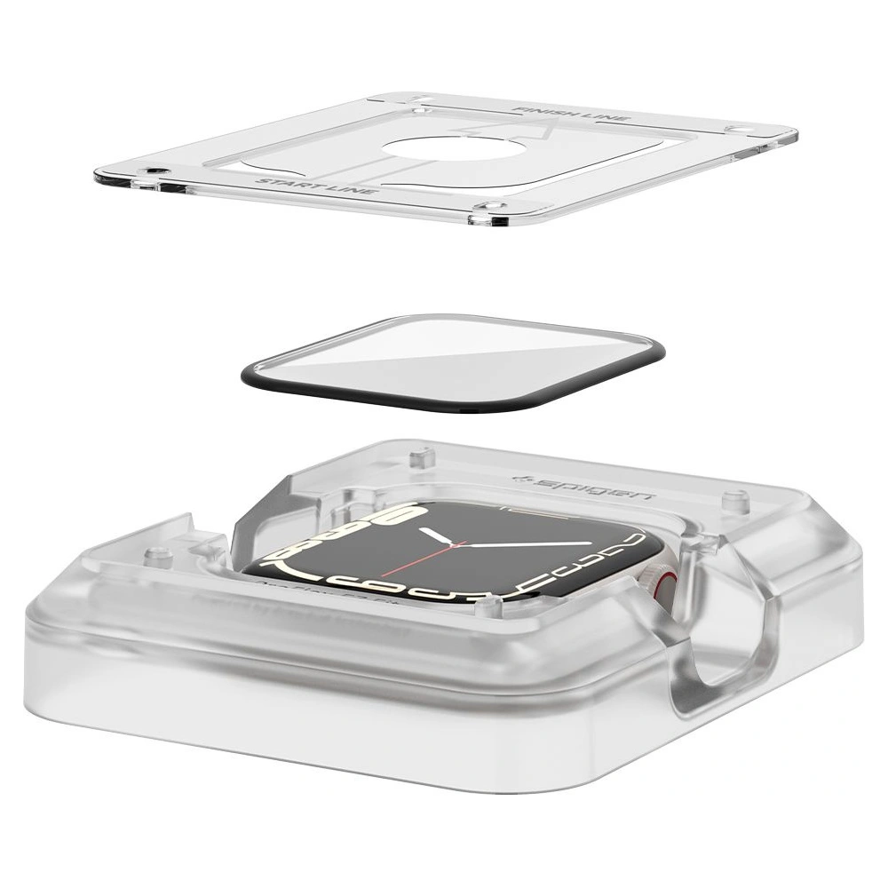 Wholesale Hybrid glass Spigen Proflex ez Fit Apple Watch 4/5/6/7/SE/8/9 40/41mm [2 PACK] - SPN2071 - {ean13} - Hurt