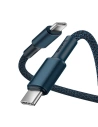 Hurtownia GSM - Kabel USB-C na USB-C Baseus High Density Braided, 100W, 2m (modrý) - BSU3040BLU - {ean13} - Hurt
