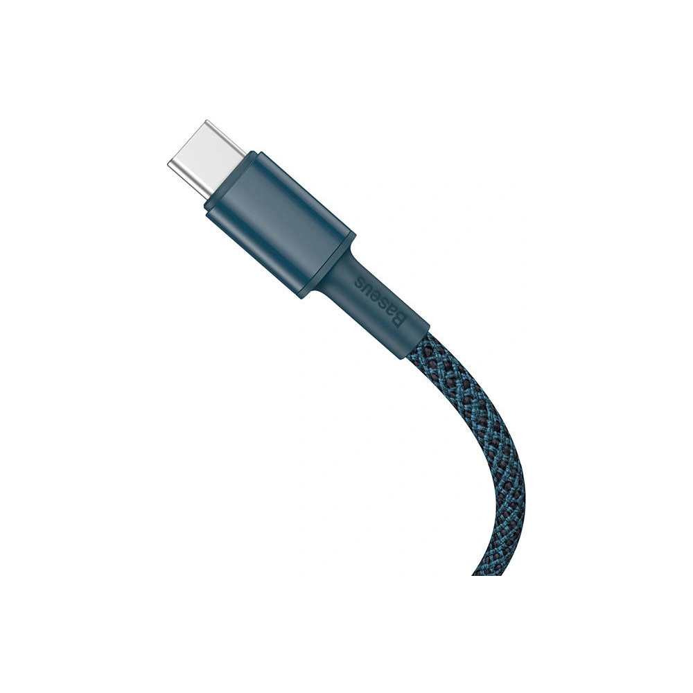 Hurtownia GSM - Kabel USB-C na USB-C Baseus High Density Braided, 100W, 2m (modrý) - BSU3040BLU - {ean13} - Hurt