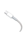 Hurtownia GSM - Kabel USB-C do USB-C Baseus High Density Braided, 100W, 2m (bílý) - BSU3041WHT - {ean13} - Hurt