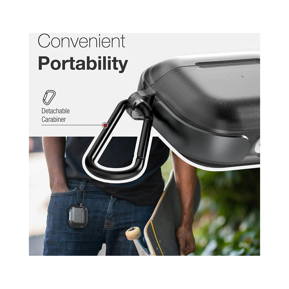 Hurtownia GSM - Etui X-Doria Raptic Air Apple AirPods 3 s karabinovým háčkem (černá) - XDR155BLK - {ean13} - Hurt