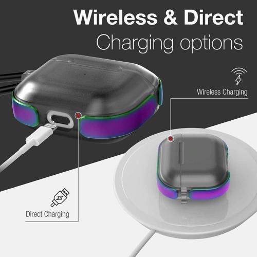 Etui X-Doria Raptic Air Apple AirPods 3 z karabińczykiem (Iridescent)