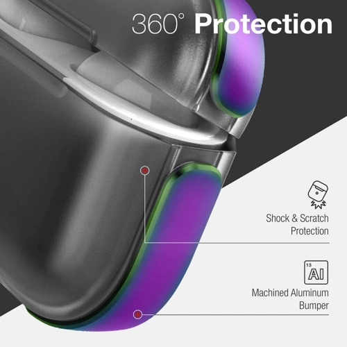 Etui X-Doria Raptic Air Apple AirPods 3 z karabińczykiem (Iridescent)
