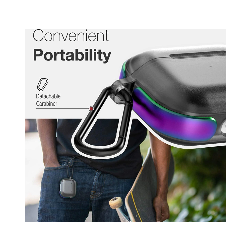 Hurtownia GSM - Etui X-Doria Raptic Air Apple AirPods 3 s karabinem (Iridescent) - XDR156IRI - {ean13} - Hurt