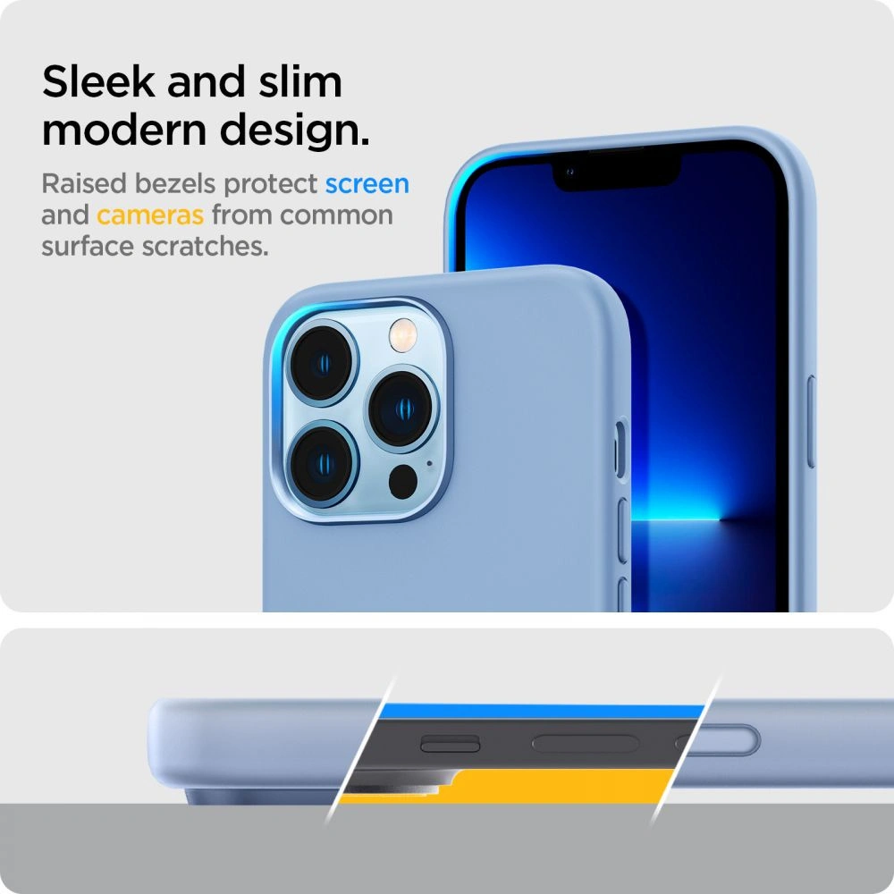 Hurtownia GSM - Etui Spigen Silicone Fit Apple iPhone 13 Pro Sierra Blue - SPN2072BLUE - {ean13} - Hurt