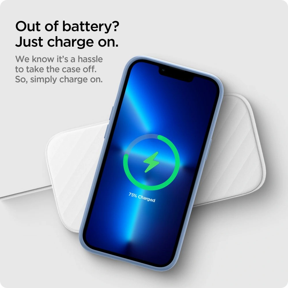 Wholesale Case Spigen Silicone Fit Apple iPhone 13 Pro Sierra Blue - SPN2072BLUE - {ean13} - Hurt