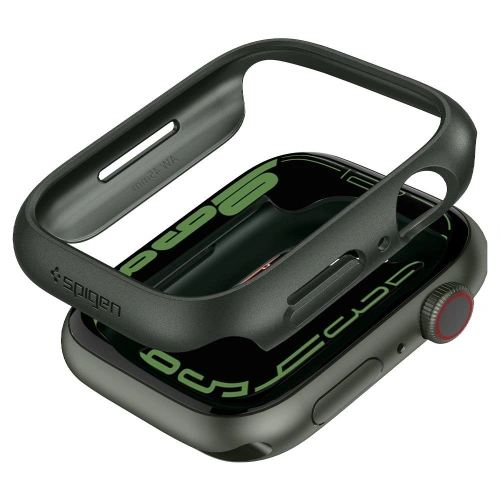 Etui Spigen Thin Fit Apple Watch 4/5/6/7/8/9/SE 44/45mm Military Green