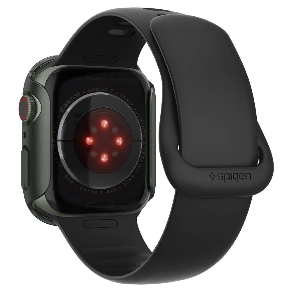 Hurtownia GSM - Etui Spigen Thin Fit Apple Watch 4/5/6/7/8/9/SE 44/45mm Vojenská zelená - SPN2074GRN - {ean13} - Hurt
