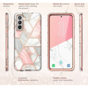 Hurtownia GSM - Etui Supcase Cosmo Samsung Galaxy S21 FE Marble - SPC226MRB - {ean13} - Hurt