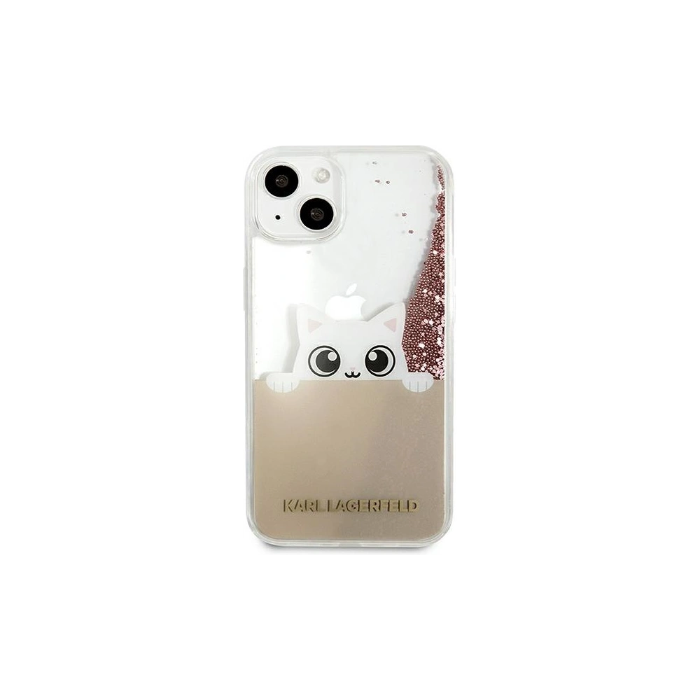 Hurtownia GSM - Etui Karl Lagerfeld KLHCP13MPABGNU Apple iPhone 13 růžový/pink hardcase PEEK A BOO Liquid Glitter - KLD786PNK - {ean13} - Hurt