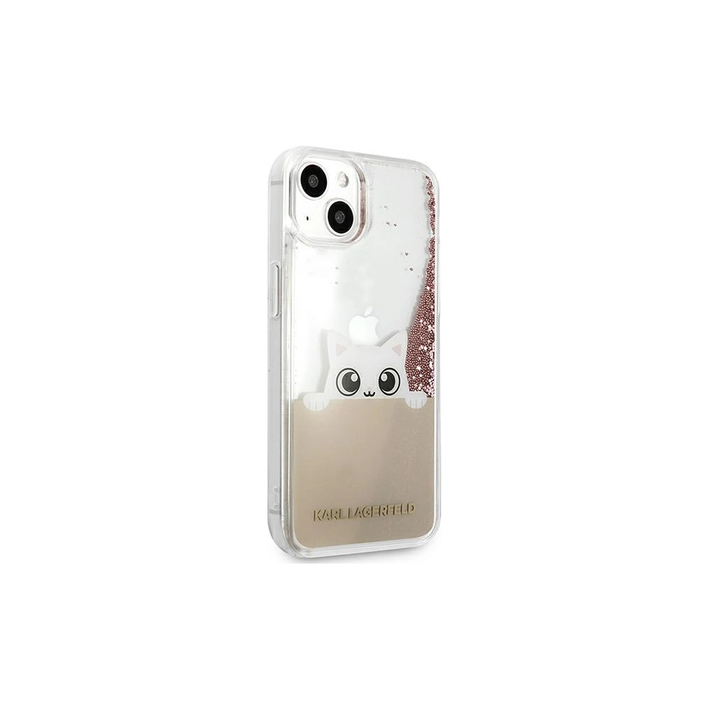 Hurtownia GSM - Etui Karl Lagerfeld KLHCP13MPABGNU Apple iPhone 13 růžový/pink hardcase PEEK A BOO Liquid Glitter - KLD786PNK - {ean13} - Hurt