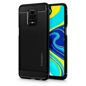 Hurtownia GSM - Case Spigen Rugged Armor Redmi Note 9S/9 Pro/9 Pro Max Matt Schwarz - SPN2075BLK - {ean13} - Hurt