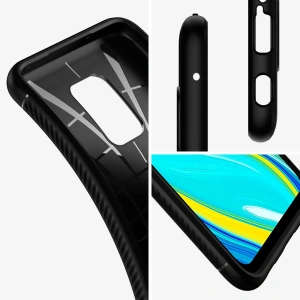Hurtownia GSM - Case Spigen Rugged Armor Redmi Note 9S/9 Pro/9 Pro Max Matt Schwarz - SPN2075BLK - {ean13} - Hurt