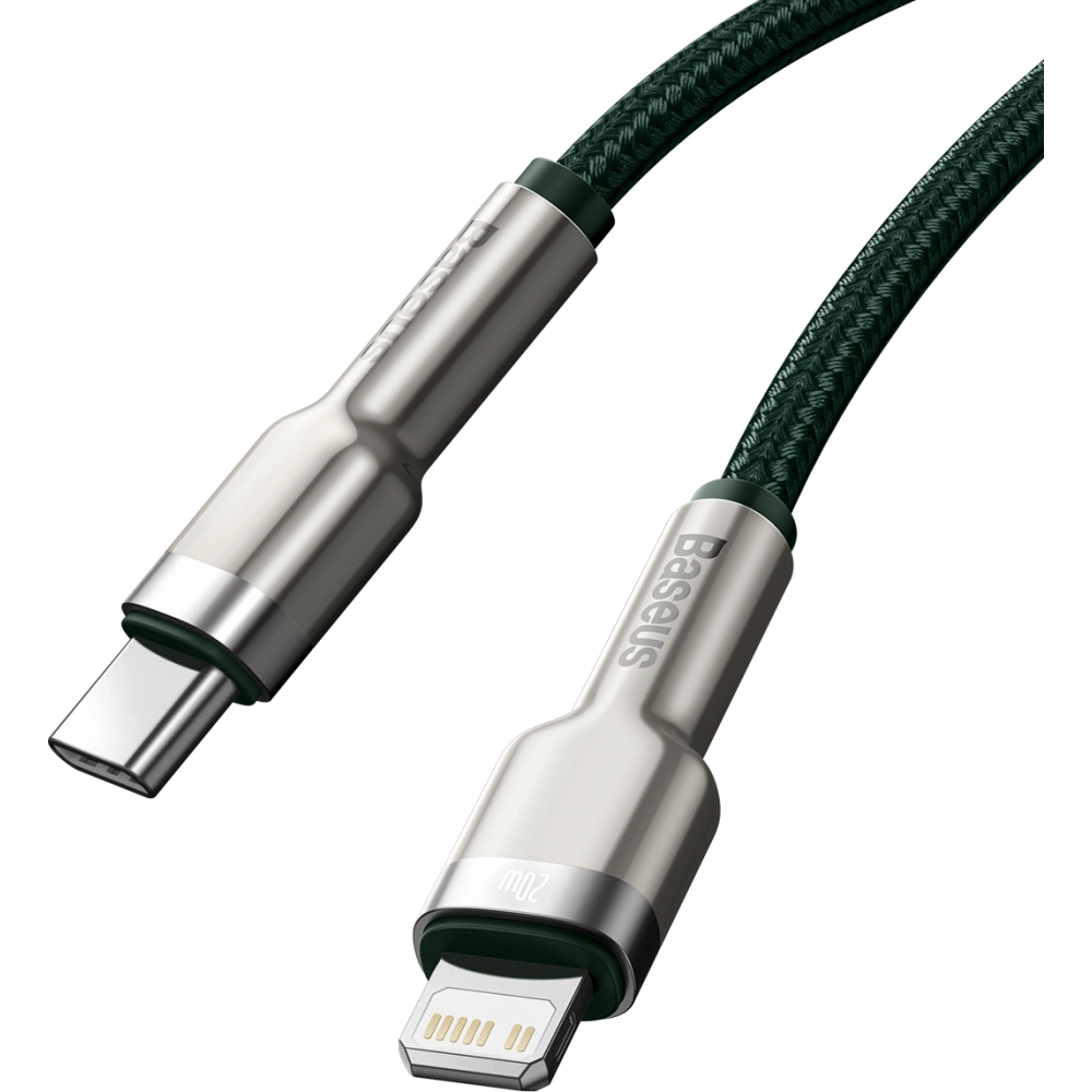 Wholesale USB-C cable for Lightning Baseus Cafule, PD, 20W, 1m (green) - BSU3047GRN - {ean13} - Hurt
