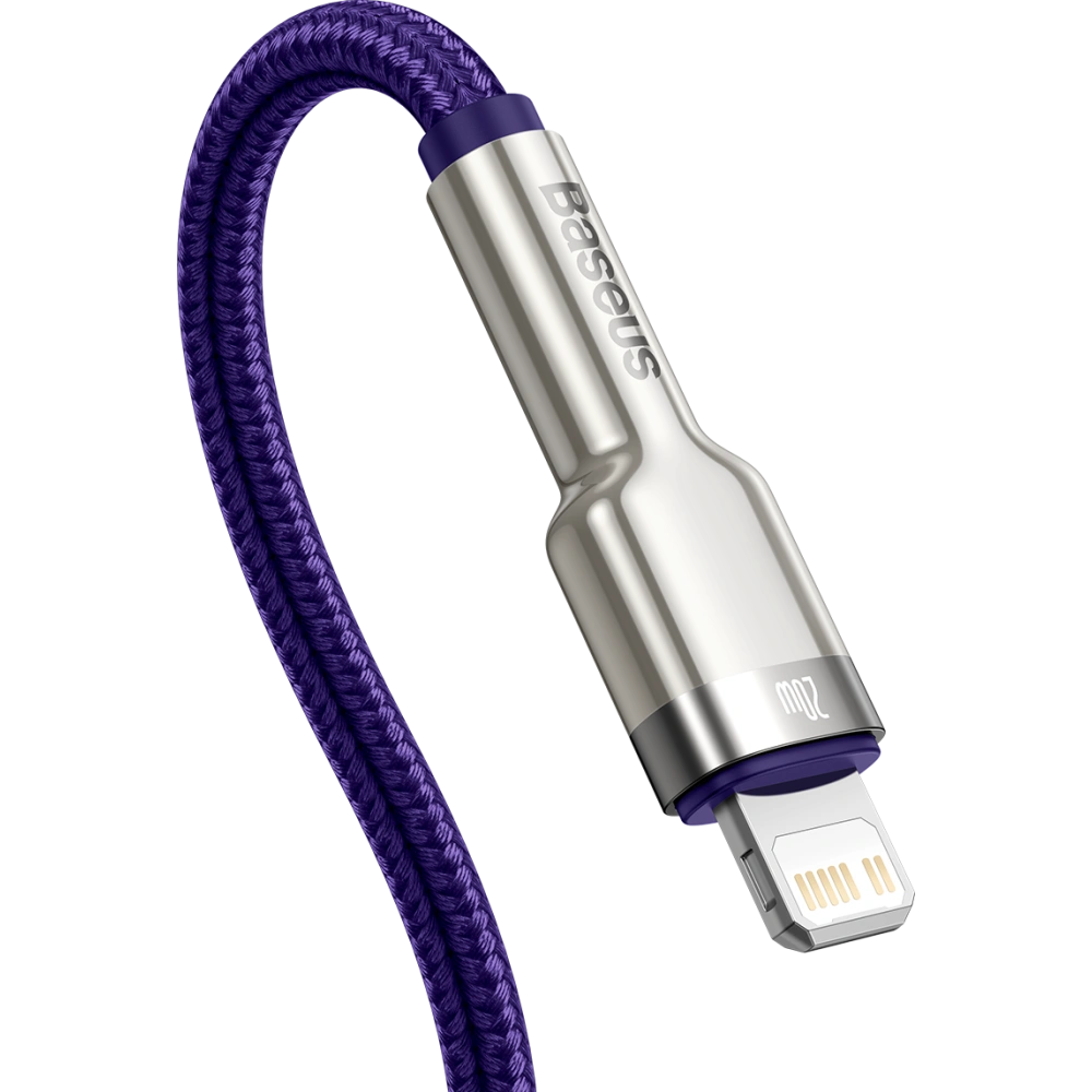 Hurtownia GSM - Kabel USB-C do Lightning Baseus Cafule, PD, 20W, 1m (fioletowy) - BSU3048PRP - {ean13} - Hurt