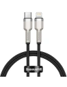Kabel USB-C do Lightning Baseus Cafule, PD, 20W, 0,25m (czarny)
