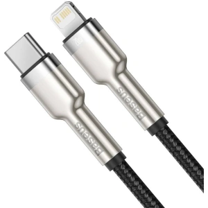 Kabel USB-C do Lightning Baseus Cafule, PD, 20W, 0,25m (černý)