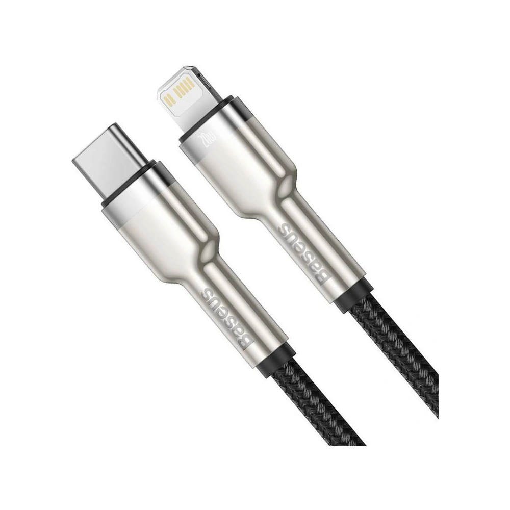 Hurtownia GSM - Kabel USB-C do Lightning Baseus Cafule, PD, 20W, 0,25m (czarny) - BSU3049BLK - {ean13} - Hurt