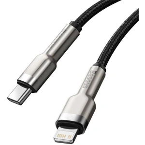 Kabel USB-C do Lightning Baseus Cafule, PD, 20W, 0,25m (czarny)