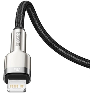 Kabel USB-C do Lightning Baseus Cafule, PD, 20W, 0,25m (czarny)
