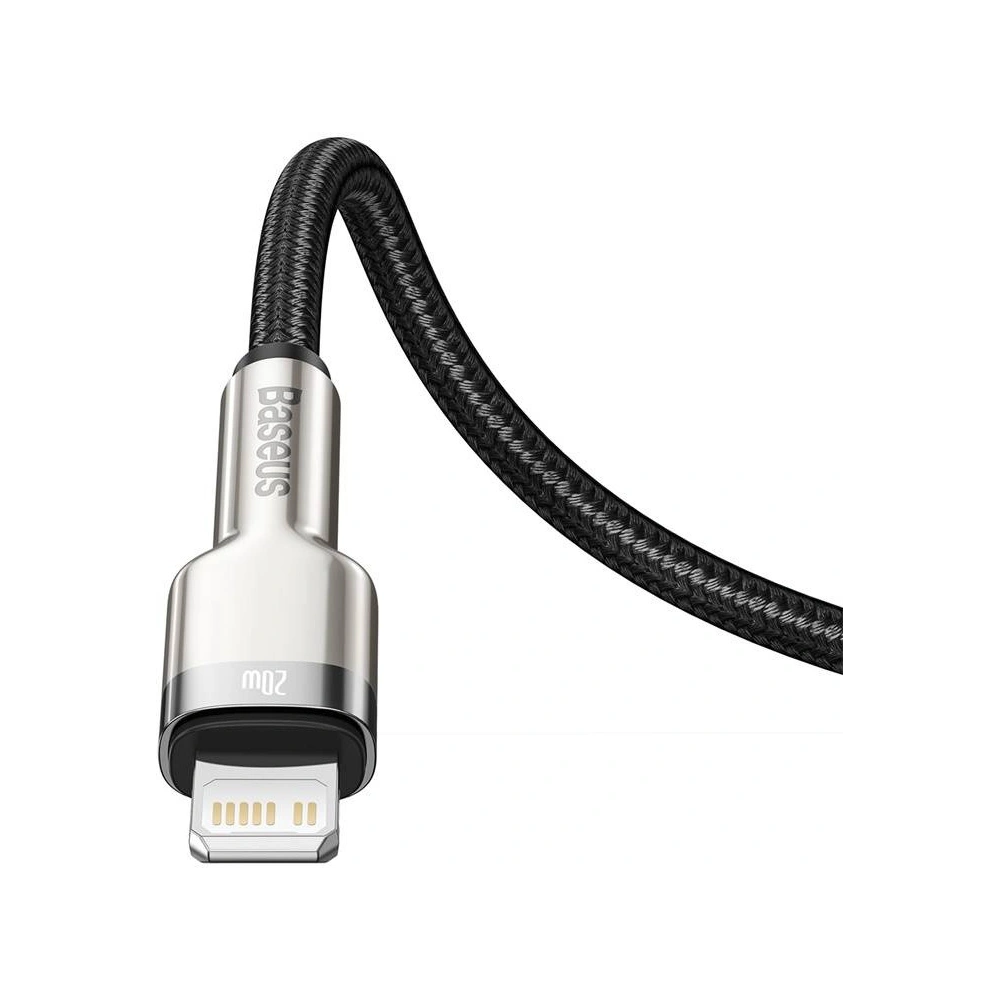 Hurtownia GSM - Kabel USB-C do Lightning Baseus Cafule, PD, 20W, 0,25m (černý) - BSU3049BLK - {ean13} - Hurt