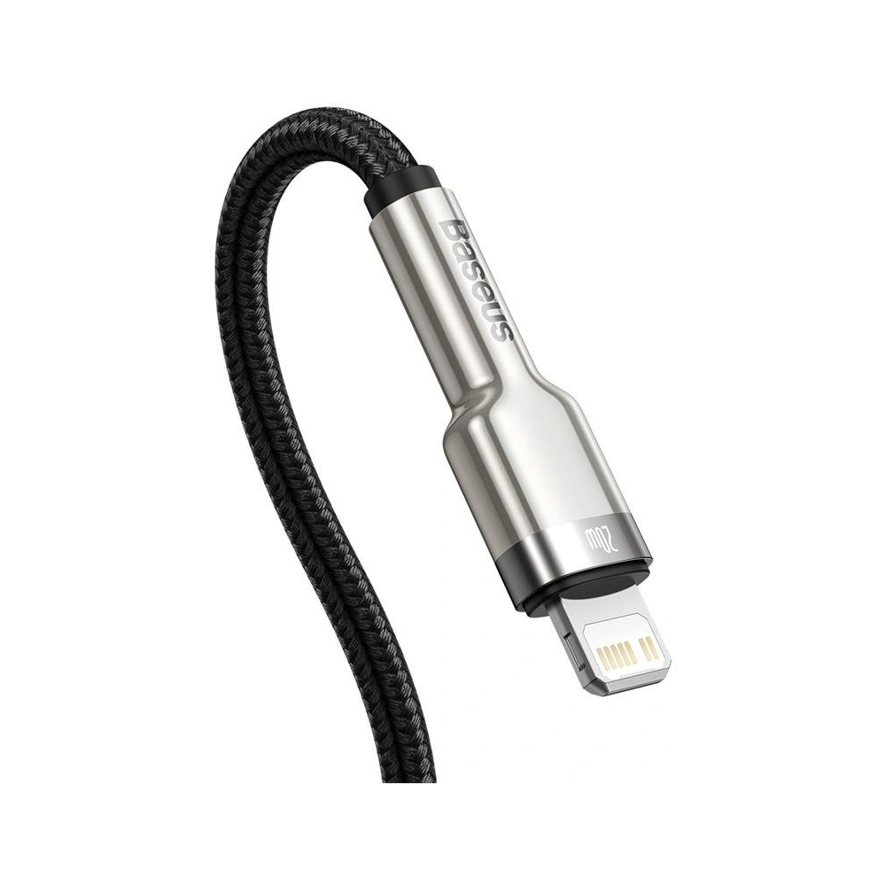 Hurtownia GSM - Kabel USB-C do Lightning Baseus Cafule, PD, 20W, 0,25m (czarny) - BSU3049BLK - {ean13} - Hurt