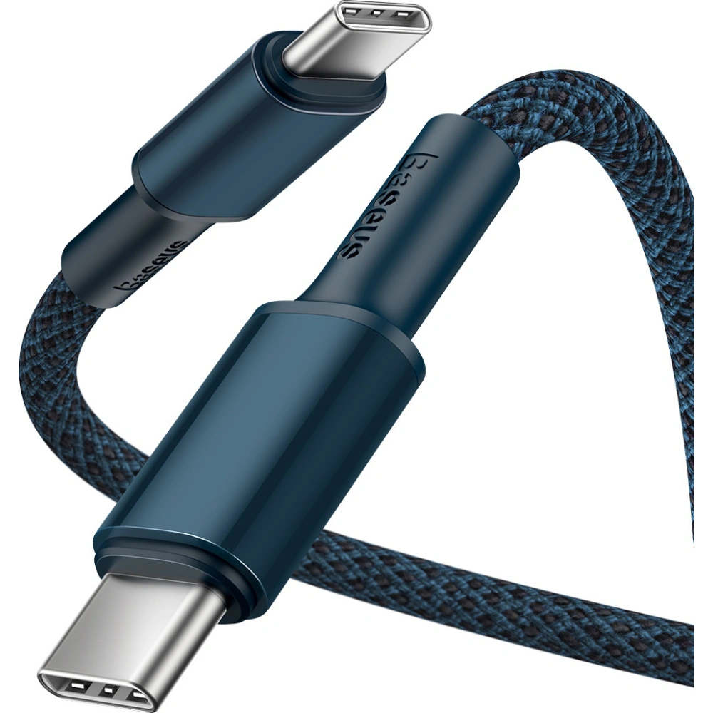 Hurtownia GSM - Kabel USB-C do USB-C Baseus High Density Braided, 100W, 1m (modrý) - BSU3050BLU - {ean13} - Hurt