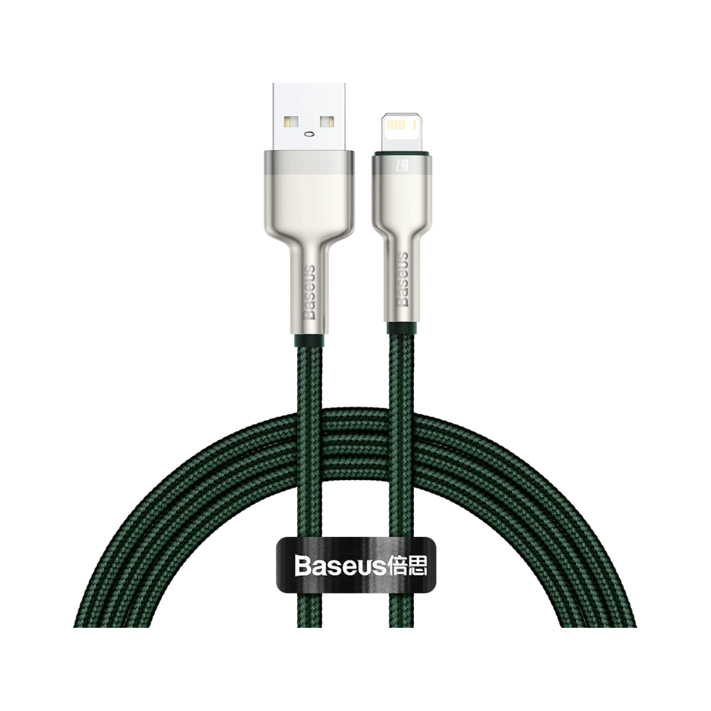 Hurtownia GSM - Kabel USB do Lightning Baseus Cafule, 2.4A, 1m (zelený) - BSU3055GRN - {ean13} - Hurt