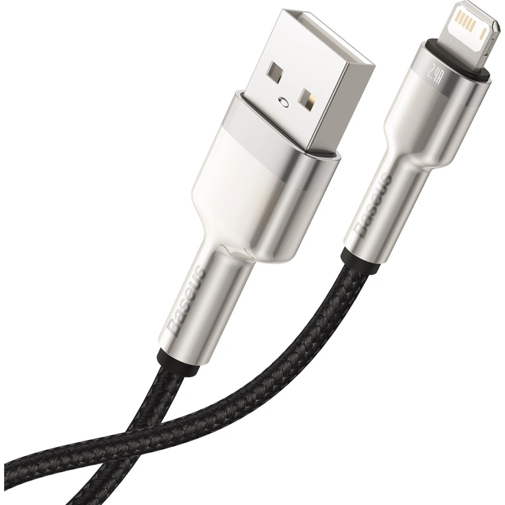 Hurtownia GSM - Kabel USB do Lightning Baseus Cafule, 2.4A, 0,25m (czarny) - BSU3056BLK - {ean13} - Hurt