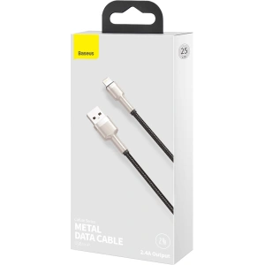 Hurtownia GSM - Kabel USB do Lightning Baseus Cafule, 2.4A, 0,25m (czarny) - BSU3056BLK - {ean13} - Hurt