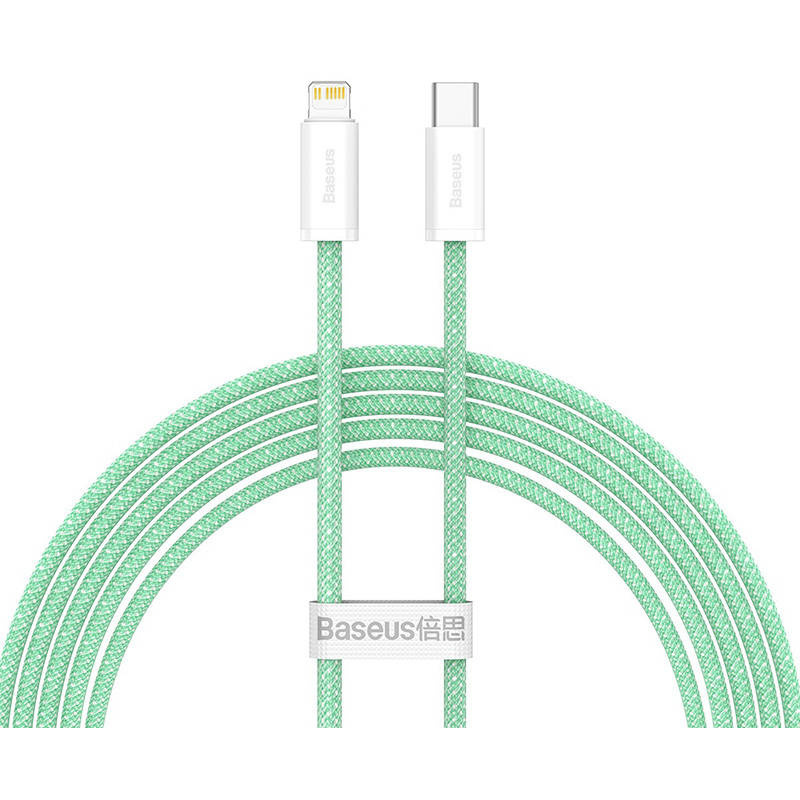 Baseus Distributor - 6932172601973 - BSU3058GRN - USB-C cable for Lightning Baseus Dynamic Series, 20W, 2m (green) - B2B homescreen
