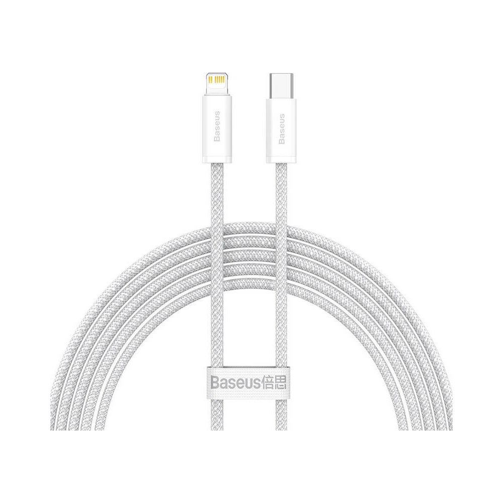 Hurtownia GSM - Kabel USB-C do Lightning Baseus Dynamic Series, 20W, 2m (bílý) - BSU3062WHT - {ean13} - Hurt