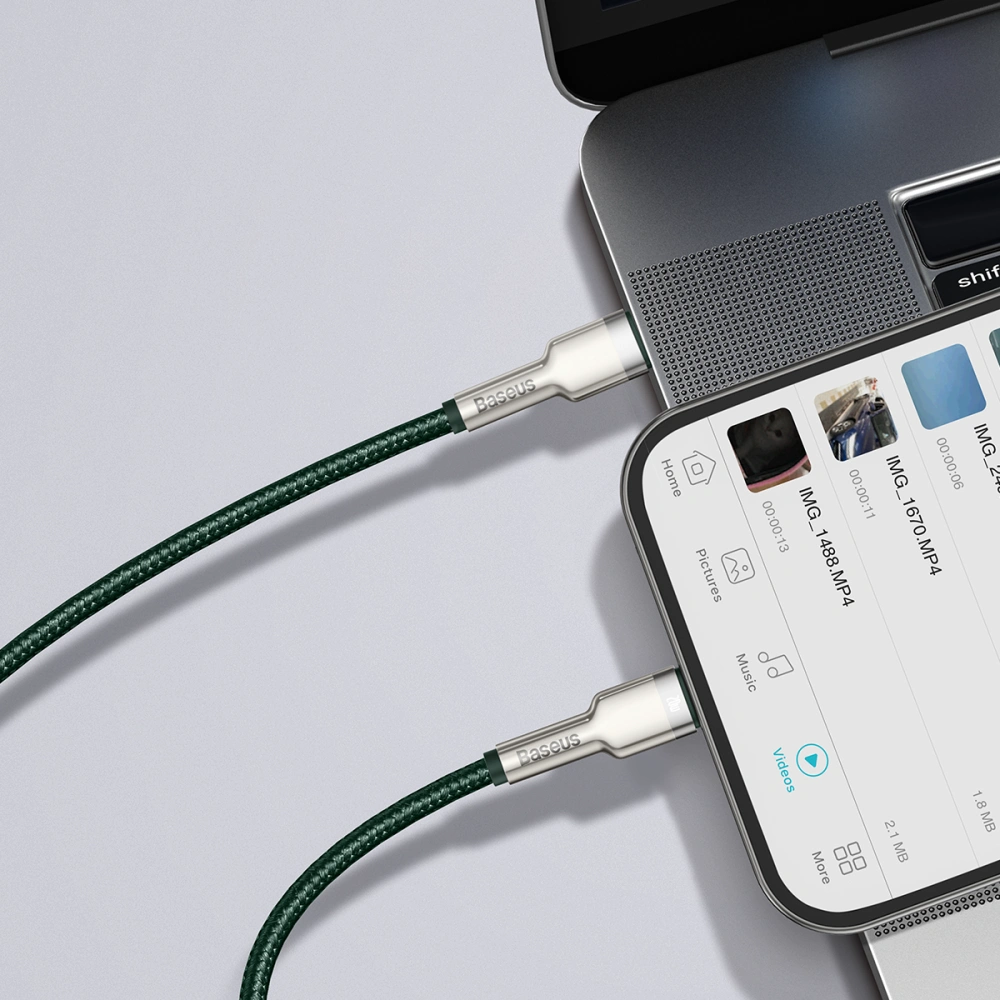 Hurtownia GSM - Kabel USB-C do Lightning Baseus 2m (zelený) - BSU3067GRN - {ean13} - Hurt