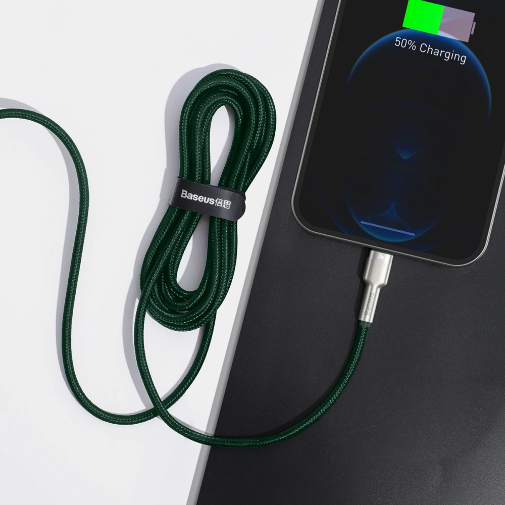 Hurtownia GSM - Kabel USB-C do Lightning Baseus 2m (zelený) - BSU3067GRN - {ean13} - Hurt
