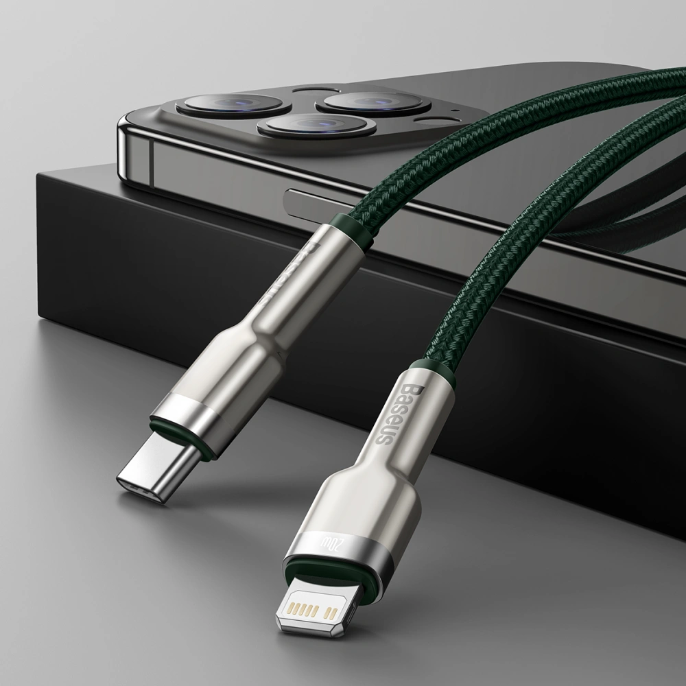 Hurtownia GSM - Kabel USB-C do Lightning Baseus 2m (zelený) - BSU3067GRN - {ean13} - Hurt
