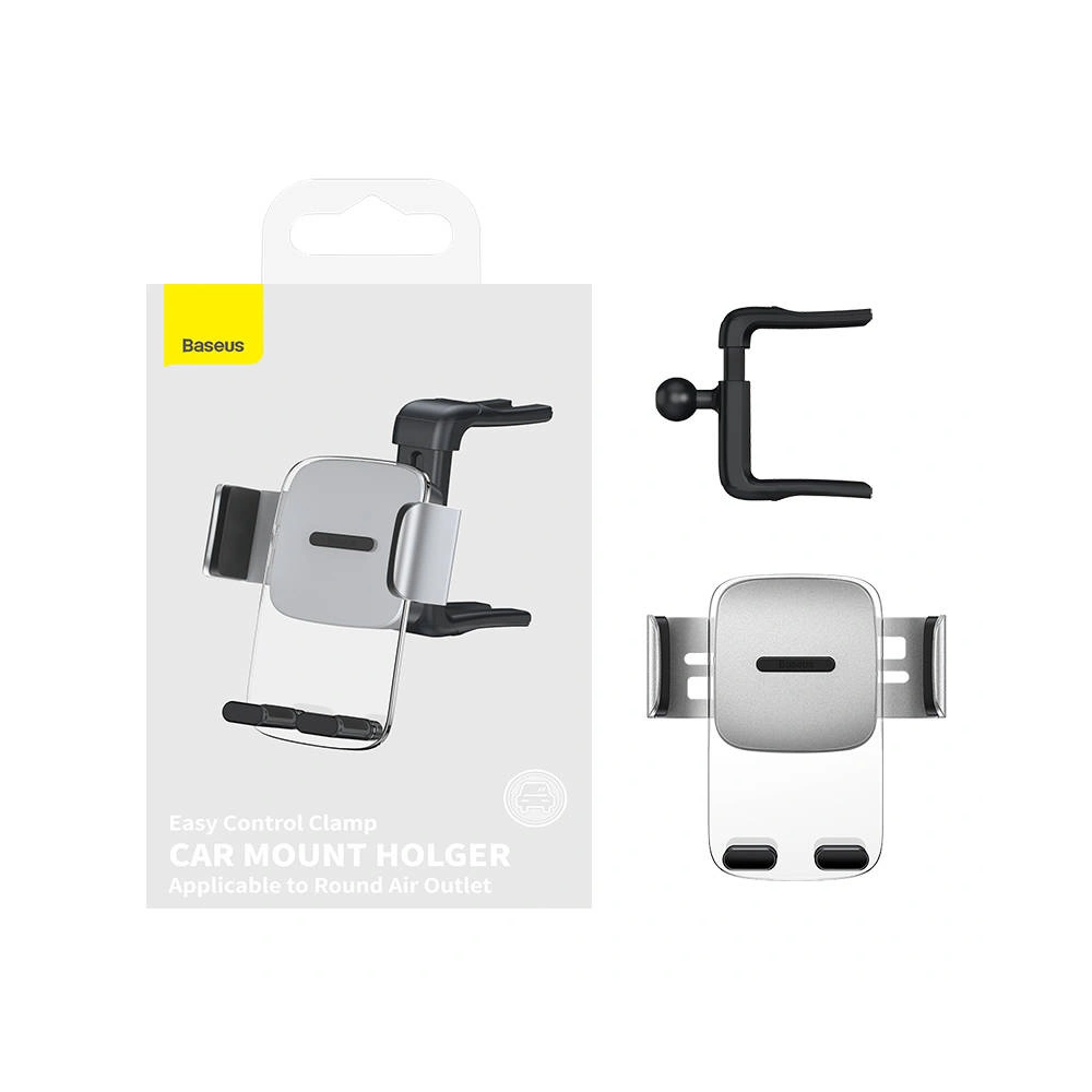 Hurtownia GSM - Upevnění do auta Baseus Easy Control Clamp pro kulatou mřížku (šedé) - BSU3068GRY - {ean13} - Hurt