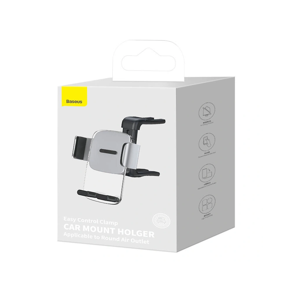 Hurtownia GSM - Upevnění do auta Baseus Easy Control Clamp pro kulatou mřížku (šedé) - BSU3068GRY - {ean13} - Hurt